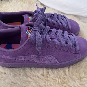 Puma Suede Sneakers in Rich Purple